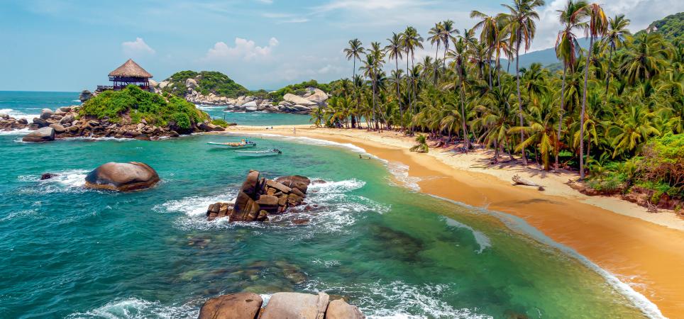 Playa Cabo San Juan del Guía, en el Parque Nacional Natural Tayrona